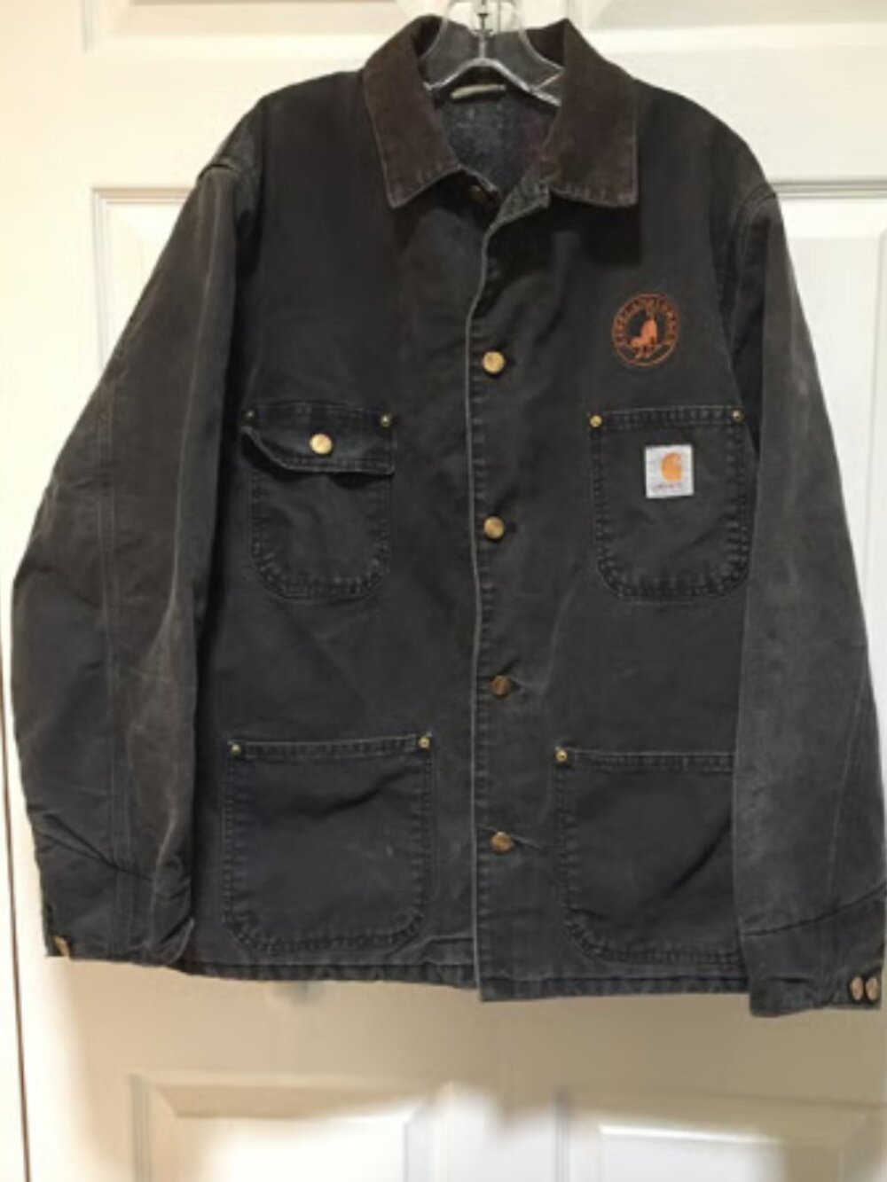 Vintage Carhartt Chore Jacket Mens XL Blanket Lined Workwear Coat Made USA Distr